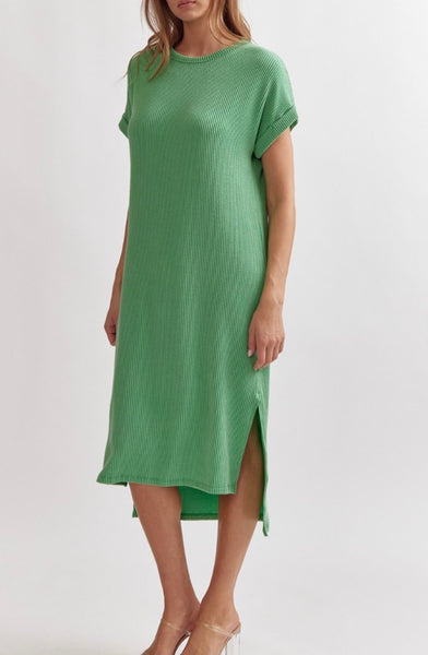 Pennsylvania Ribbed Dress - Jade