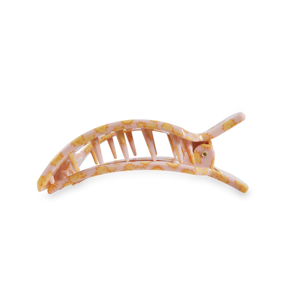 TELETIES - Square Flat Hair Clip - Sunny Days Ahead - Large