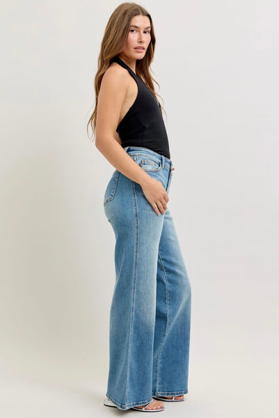 Judy Blue - High Waisted Wide Retro Denim