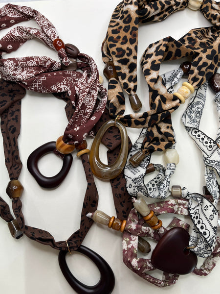 Evangeline Scarf Necklaces