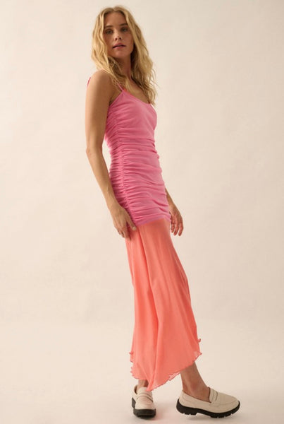 Mila Two Tone Maxi Dress
