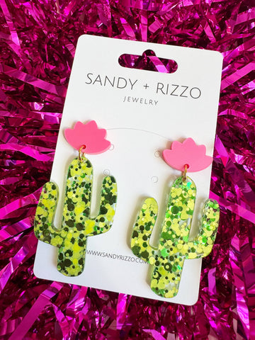 Sandy + Rizzo - Fiesta Cactus Dangle Earring