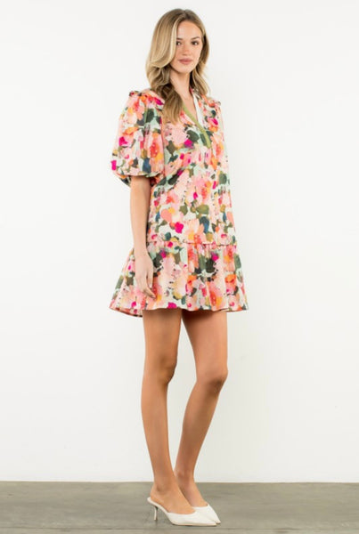 Avery Puff Sleeve Mini Dress