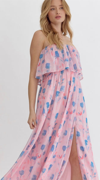 Isabella Maxi Dress - Pink Multi