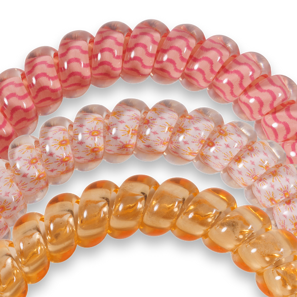 TELETIES - Spiral Hair Coil - Sunny Days Ahead - Small