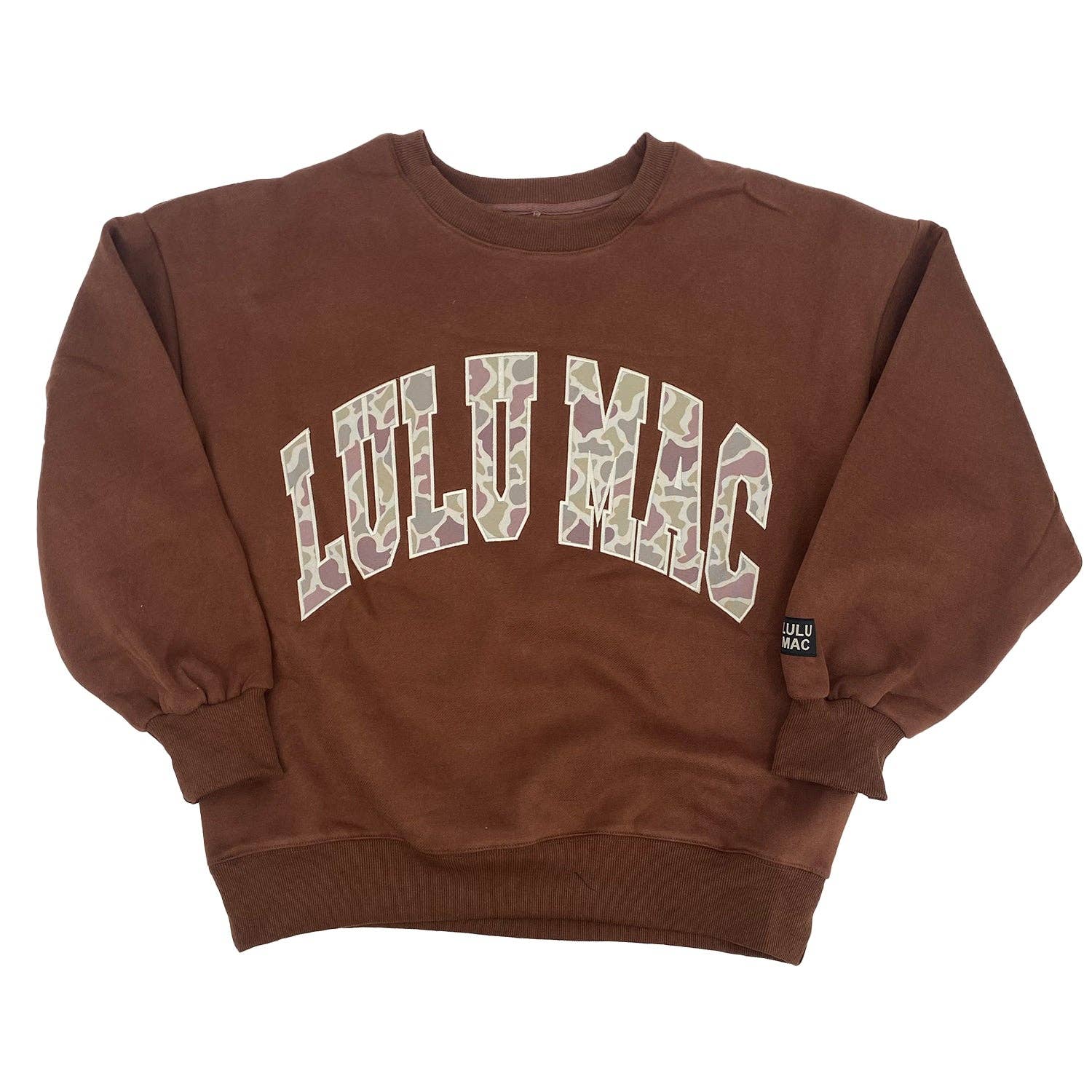 LULU MAC - Brown Sweatshirt - Camo