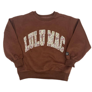 LULU MAC - Brown Sweatshirt - Camo