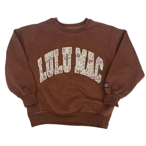 LULU MAC - Brown Sweatshirt - Camo