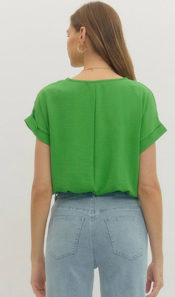 Melanie S/S Bodysuit - Green