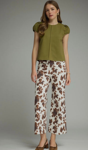 Collins Top - Martini Olive