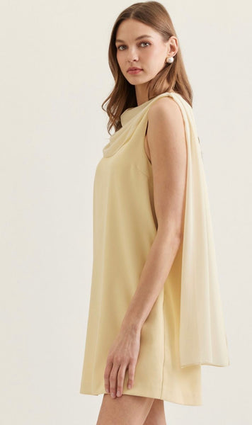 Amelia Mini Dress - Lemon