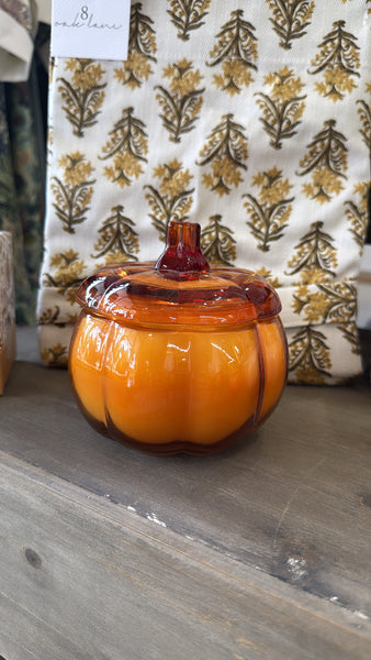 Southern Lights Candles - Glass Pumpkin - Large