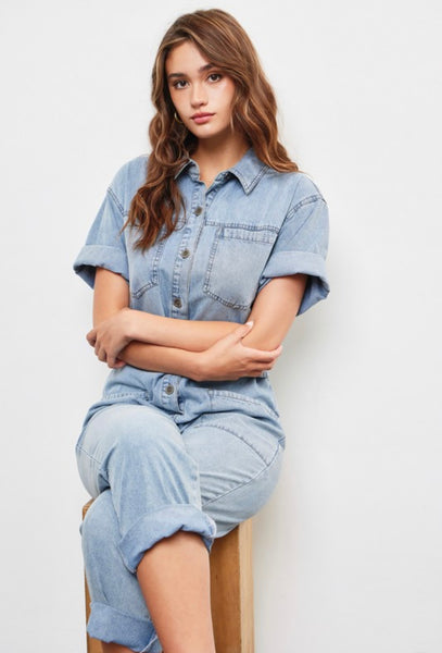 Sarah Denim Jumpsuit