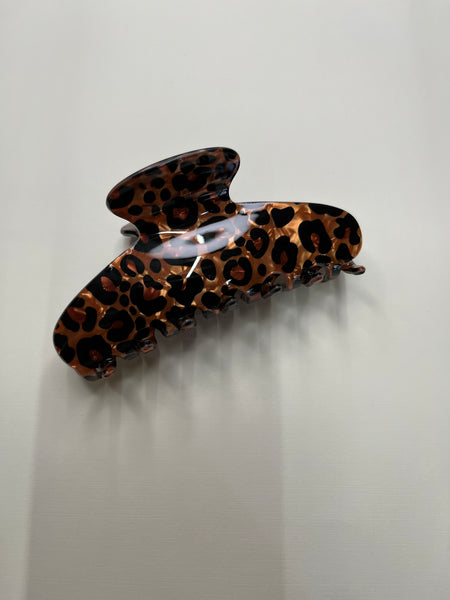 Leopard Print Claw Clips