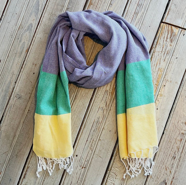 Mardi Gras Turkish Scarf