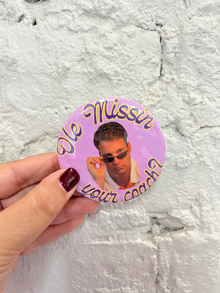 Signed by Abby - LSU Game Day Buttons