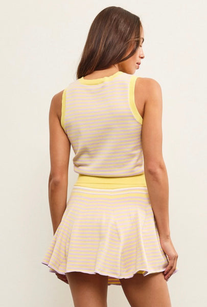 Aria Skirt & Top Set - Lemon
