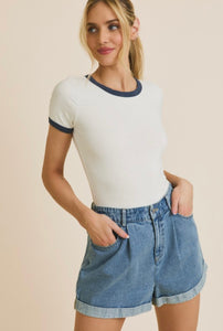 Harper S/S Bodysuit - White