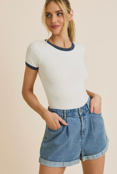Harper S/S Bodysuit - White