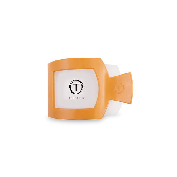 TELETIES - Square Flat Hair Clip - Mango for it! - Small