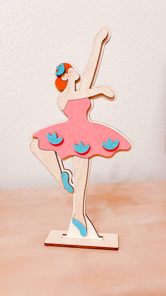 Christmas Kids' Nutcracker DIY Painting Kit - Ballerina