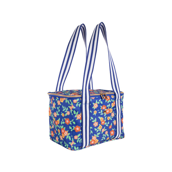 Cooler Bag - Floral Deep Ultramarine