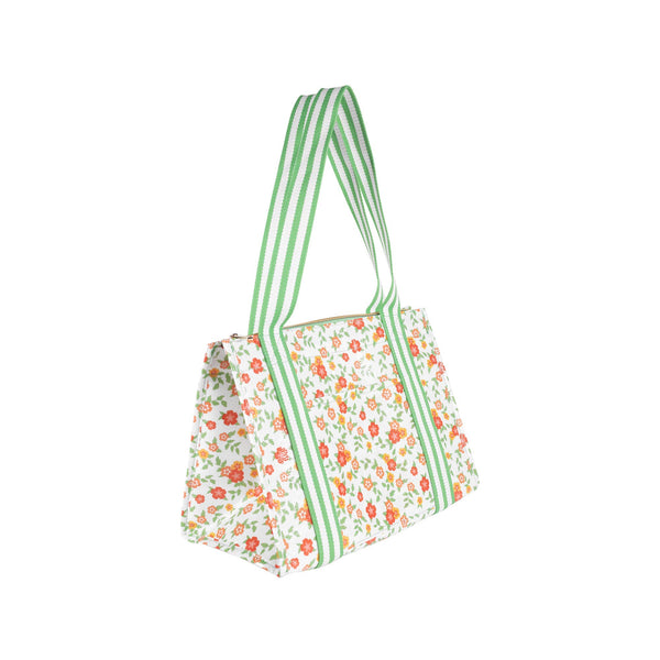 Martha Stewart - Insulated Market Tote, Floral Cloud Dancer