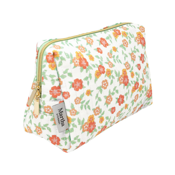 Quilted Pouch - Floral Cloud Dancer