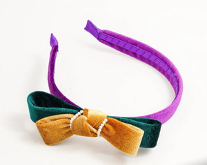 Brantley Cecilia - Mardi Gras Bow Headband