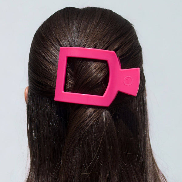 TELETIES - Flat Square Hair Clip - Tropical Punch - Medium