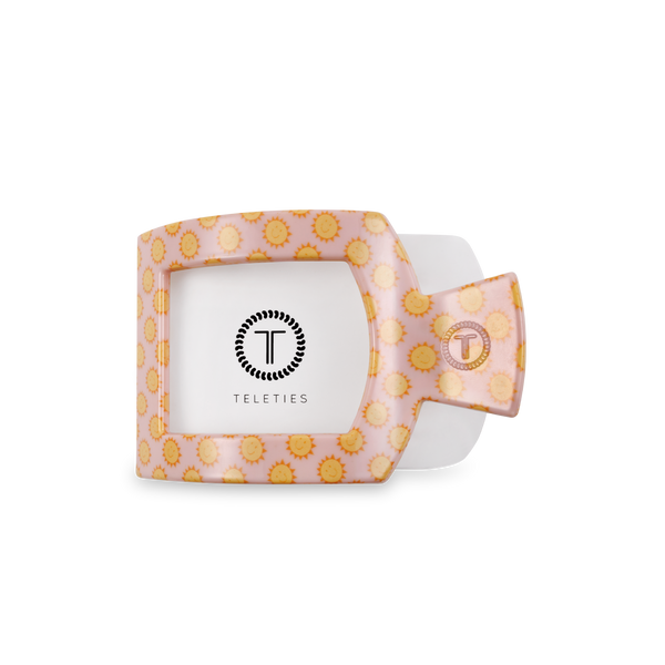 TELETIES - Square Flat Hair Clip - Sunny Days Ahead - Medium