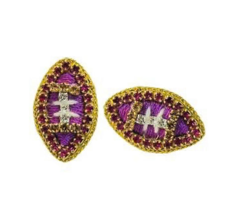 Football Studs - Purple & Gold