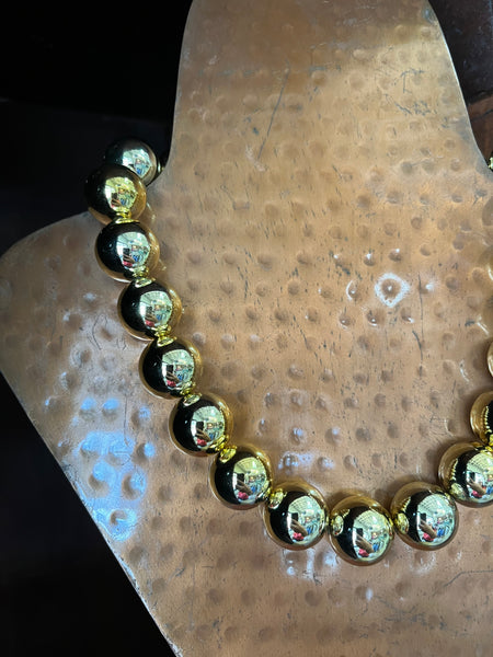 Celestine Beaded Necklace - Gold