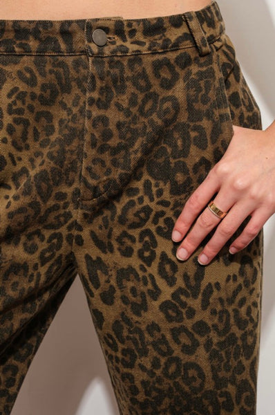 Access Road Leopard Print Pants