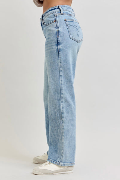Judy Blue - Allison Mid Rise Straight Denim