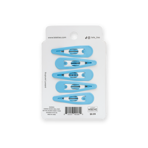 TELETIES - Snap Clip - Hampton Bay - 6 Count