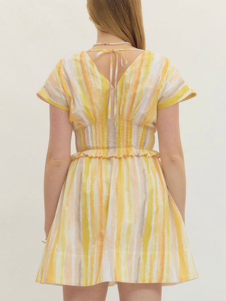 Aubrey Dress - Gold Yellow