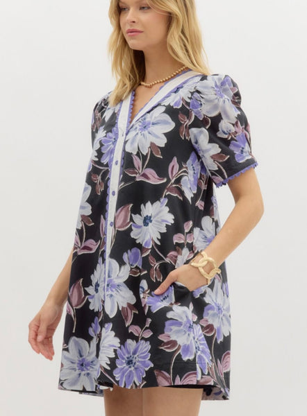 Victoria Mini Dress - Black