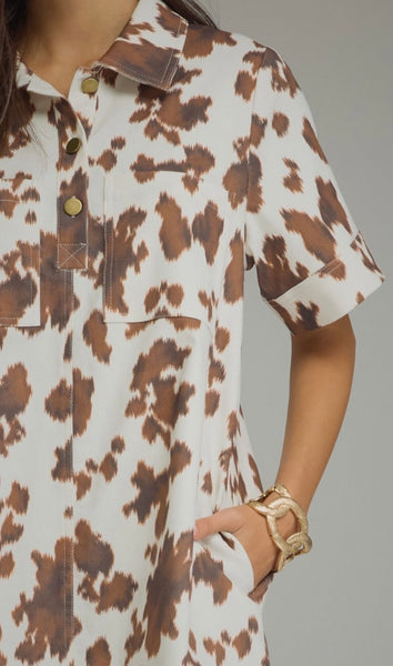 Blake Mini Dress - Animal