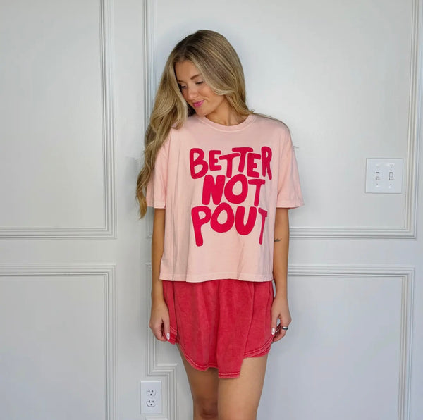 [PREORDER] Better Not Pout Puff Crop Tee
