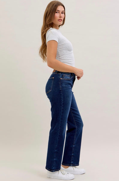 Judy Blue - Anna Mid Rise Straight Leg Denim