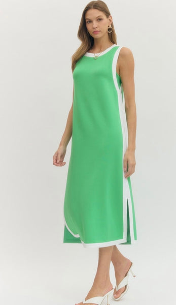 Charlie Sleeveless Midi - Green