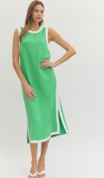 Charlie Sleeveless Midi - Green
