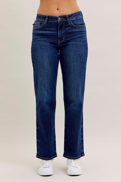 Judy Blue - Anna Mid Rise Straight Leg Denim
