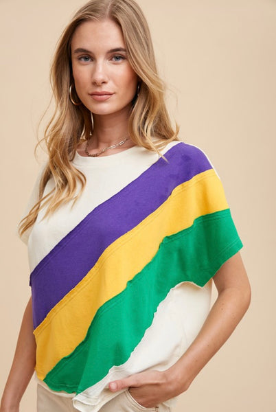 Bellina Dr Mardi Gras Top