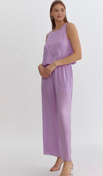 Camilla Jumpsuit - Lilac