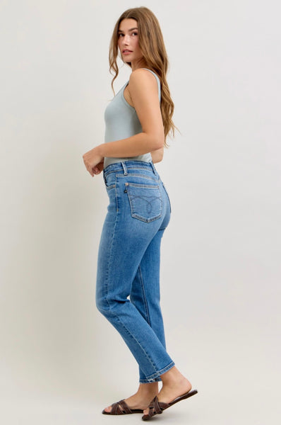 Judy Blue - Cora High Waisted Straight Denim Jeans