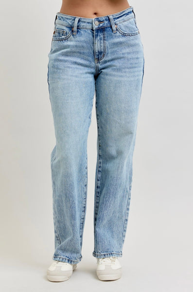Judy Blue - Allison Mid Rise Straight Denim