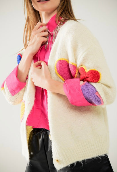 East Airline Hwy Heart Cardigan