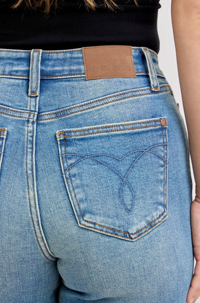 Judy Blue - High Waisted Wide Retro Denim